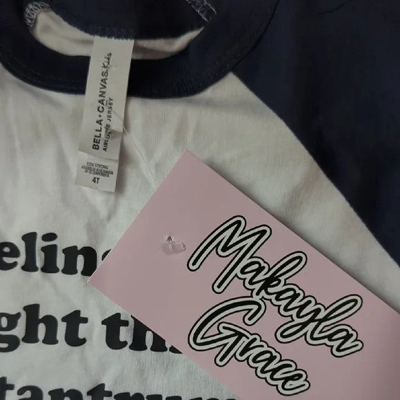 Bella Canvas Kids Tee - Blue and White - Picture 3 of 3